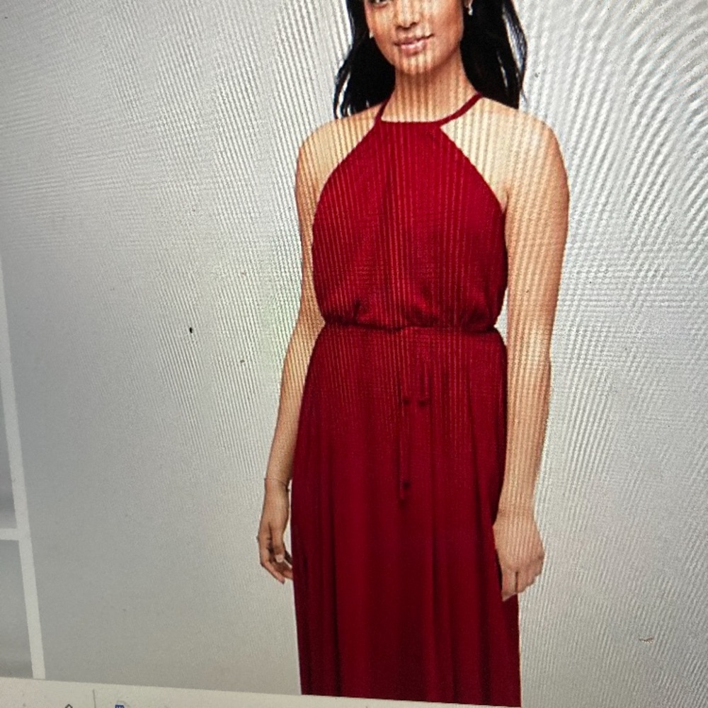 David’s Bridal Apple long high neck mesh